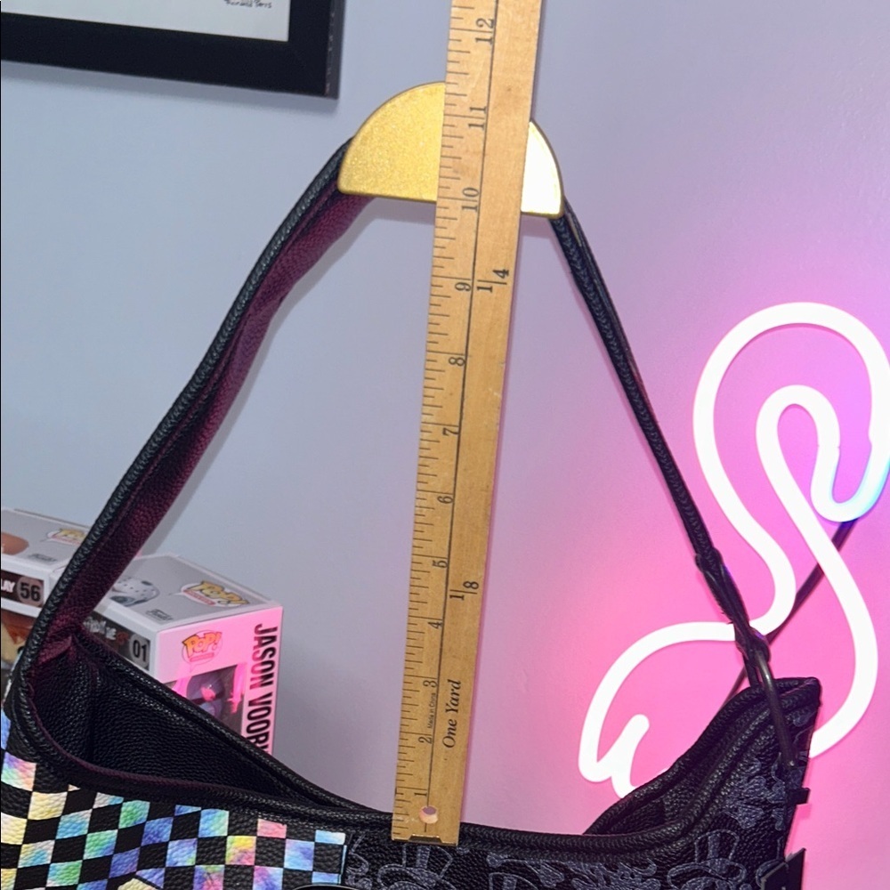 Ed Hardy Black and Red Shoulder Bag - Picture 8 of 11